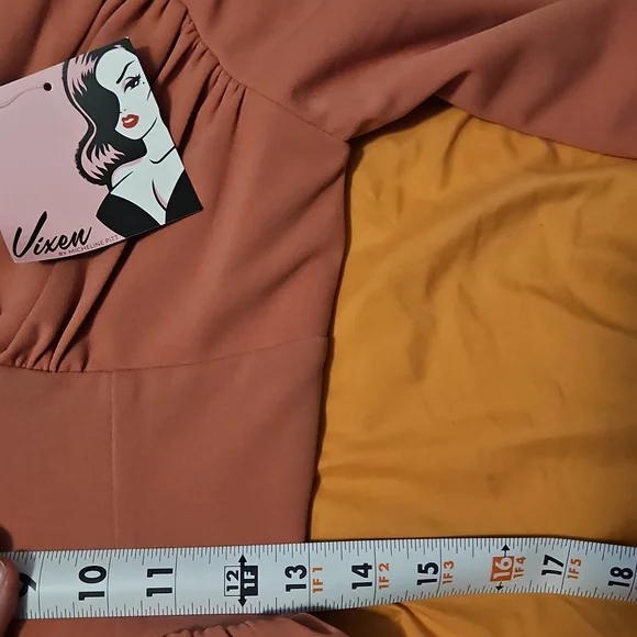 Vixen by Micheline Pitt Dusty Pink Starlett Dress. - Picture 6 of 6